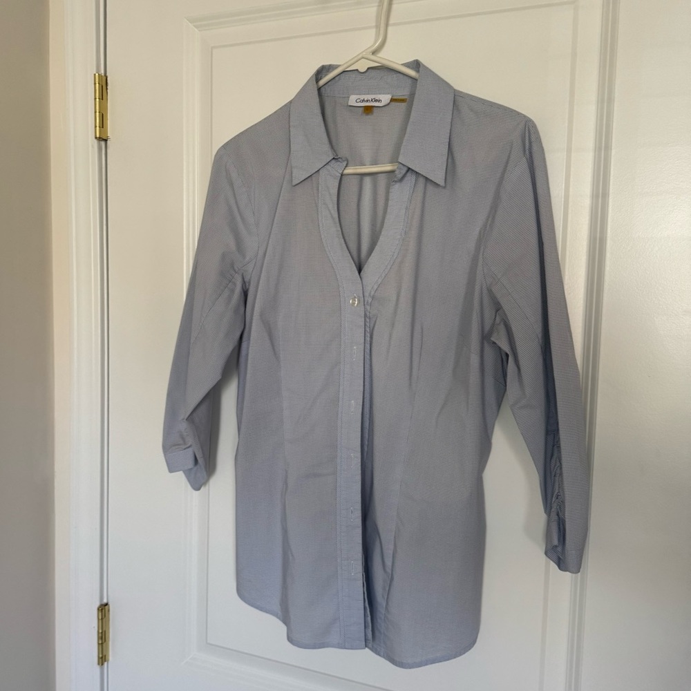 Calvin Klein Sky Blue Button-Up Shirt